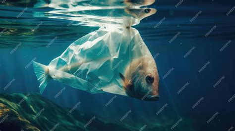faux poisson dans un sac transparent
